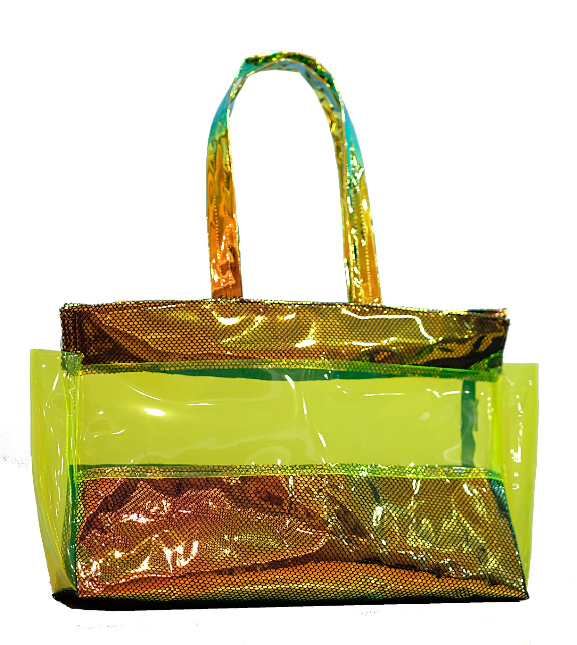 Lemon x Yellow Large Plastic Beach Bag – Salil