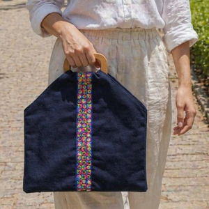Bag with Wooden Handle