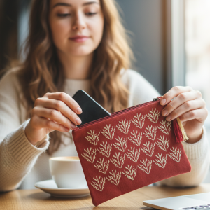 Burgendi x Gold Classical Pochette