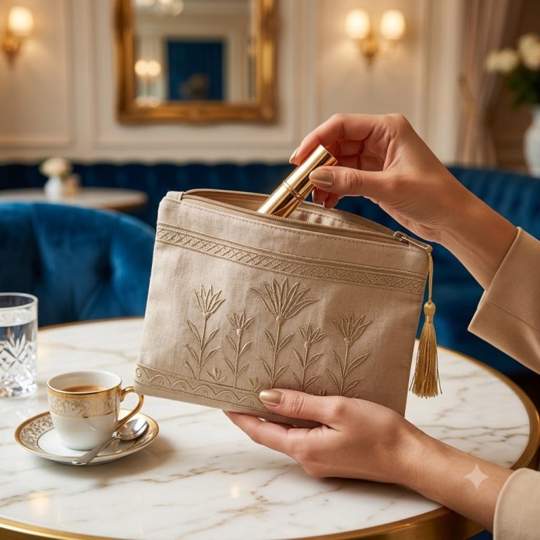 Gold Lotus Pochette