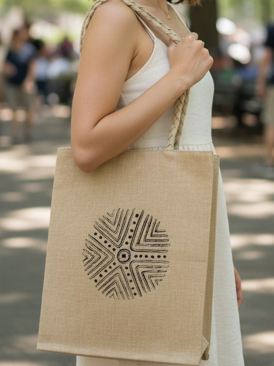 Golden Beads Tote Bag